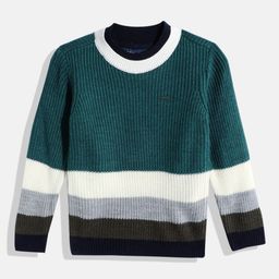 Allen Solly Junior Boys Striped Longline Pullover-picture-42