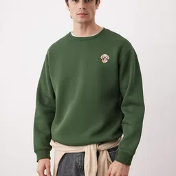 Trendyol Men Printed Round Neck Long Sleeves Pullover Sweatshirt-image-40