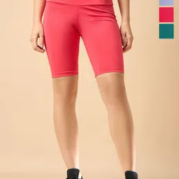 COLOR CAPITAL Women Pack of 4 Ankle-Length Fly Dry Cycling Shorts-picture-38