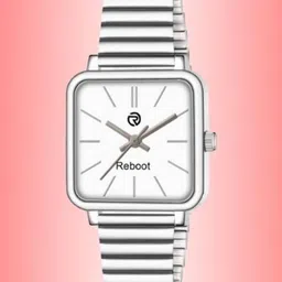 REBOOT Men Rectangular Dial Analogue Watch New30_152 Chuan White Designer-picture-12
