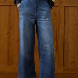 U.S. Polo Assn. Women Wide Leg Mid-Rise Light Fade Stretchable Jeans-picture-5