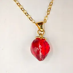 SAPRAA TRENDS Gold-Plated Artificial Stones Studded Quirky Anti Tarnish Pendant image 4