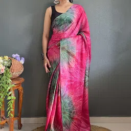 HERE&NOW Floral Pure Chiffon Jamdani Saree-picture-33