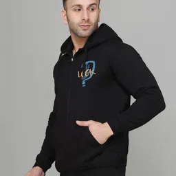 MINISTRY OF FRIENDS Graphic Printed Hooded Front-Open Sweatshirt image 2