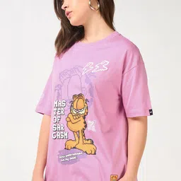 Bewakoof Women Garfield Printed T-shirt image 4
