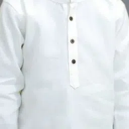 DEVOILER Boys Printed White Romance Kurta image 2