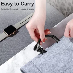 EYNK Magnetic Charging Cable 0.5 m 2 Pin USB charger for Lunar call plus 1.43" BT Calling Smartwatch image 5