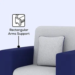 Westido Blue Durable 1 Seater Sofa image 5