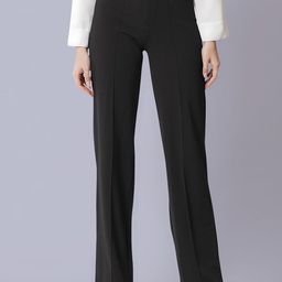 Dream Beauty Fashion Women Straight Fit High-Rise Easy Wash Pleated Trousers-picture-13