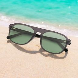 Ted Smith Unisex Aviator Sunglasses with Polarised and UV Protected Lens-picture-0