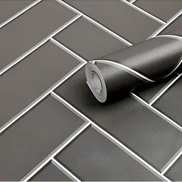 INDIAN ROYALS Black & White Brick Printed Self-Adhesive & Durable Wall Sticker-picture-26