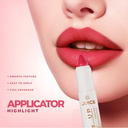 JUICE Play Up Transfer Proof Long Stay Lip Crayon with Shea Butter - Stay Nude MCR03 image 4