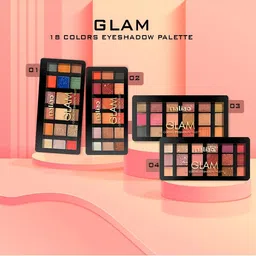 Maliao Glam 18 Colors Eyeshadow Palette - 20 g - Shade 02 image 3