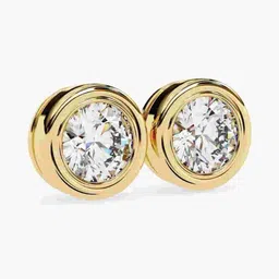VALANOVA Hallmarked 14K Diamond Earrings -2.38 gm image 4