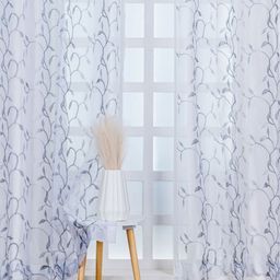 Parda Online White & Grey Ethnic Motifs Sheer Long Door Curtain-picture-21