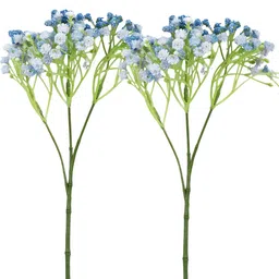 TAYHAA Blue 2 Pieces Gypsophilia Artificial Flower With Pot image 4