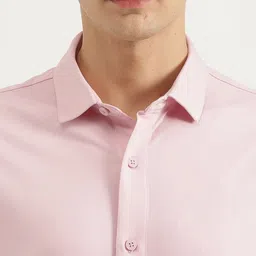 United Colors of Benetton Men Slim Fit Spread Collar Solid Cotton Casual Shirt image 4