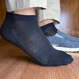 The Tie Hub Pack Of 3 Cotton Ankle Length Socks image 3