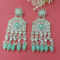 HHJEWELRY Multi Brass Earrings-picture-37