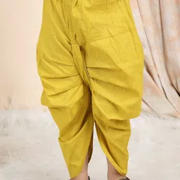 Polka Tots Boys Abstract Printed Cotton Kurta with Dhoti Pants image 3