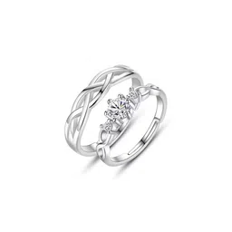 Teeragaj Set Of 2 Stone-Studded Adjustable Finger Ring-picture-37