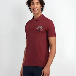 U.S. Polo Assn. Denim Co. Men Graphic Printed Polo Collar Cotton Slim Fit T-shirt image 5