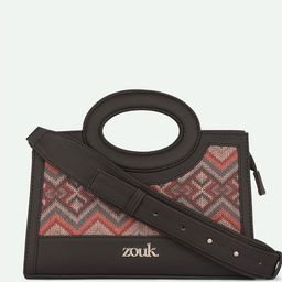 ZOUK Gwalior Weaves Printed Structured Sling Bag-picture-11