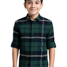 CAVIO Boys Comfort Tartan Checks Checked Casual Shirt-picture-15