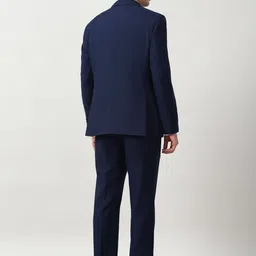 Peter England Elite Self Design Slim-Fit Single-Breasted Formal Three Piece Suit image 3