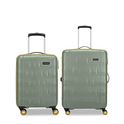 Aristocrat Comet Green Set of 2 Small & Medium Hard 56 & 66cm Trolley Bag with Smooth 8-Wheel-picture-23