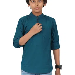 Rocket Science Boys Solid Cotton Straight Kurtas-picture-44