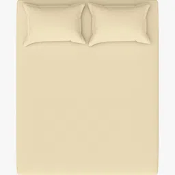 home expressions Beige 210 TC Queen Bedsheet with 2 Pillow Covers image 5
