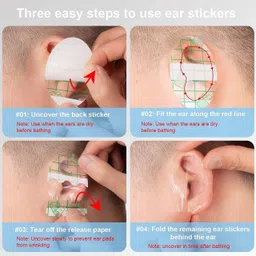 toinsoint Baby Waterproof Ear Stickers Ear Covers for Swimming Shower Ear Protectors Ear Plug image 5