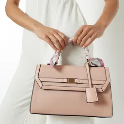 max Women Solid Structured Satchel Bag image 2