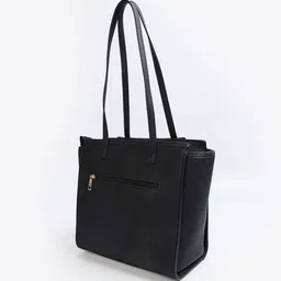 Ginger by Lifestyle PU Structured Shoulder Bag with Cut Work image 2