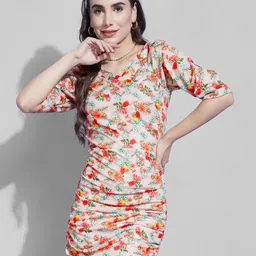 Mast & Harbour Women Floral Printed Sheath Mini Dress-picture-11