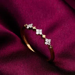 GIVA 14K Yellow Gold Blushing Beauty Ring Diamond-image-85