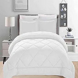 CHICERY White Heavy Winter 300 GSM Single Bed Comforter-image-57