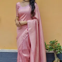 AXI COUTURE Woven Design Art Silk Handloom Saree image 3