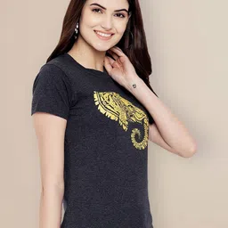 Metronaut Women Typography 2 Printed T-shirt image 2