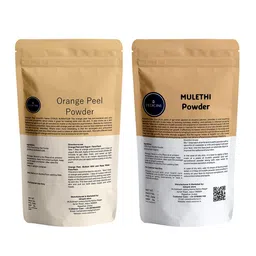 VEDICINE Set Of 2 Orange Peel & Mulethi Powder For Face Pack-100g Each image 5