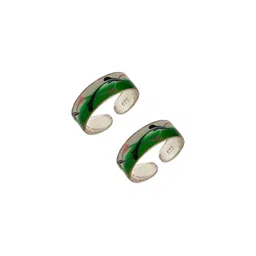 Sahiba Gems Women Silver-Plated Sterling Silver Toe Ring image 3