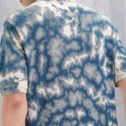 WROGN Men Tie and Dye Polo Collar T-shirt image 3