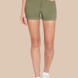 Hypernation Women Slim Fit High-Rise Shorts-picture-41