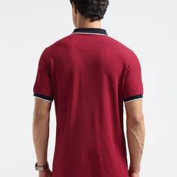 U.S. Polo Assn. Brand Logo Printed Polo Collar Slim Fit Pure Cotton T-shirt image 4