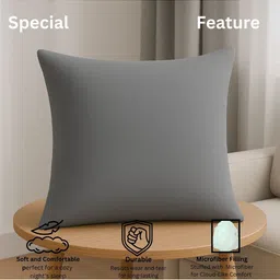 Siroki Bond Grey Microfiber Filling Cushion-picture-25