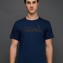 GIORDANO Men Typography Printed Round Neck Cotton T-shirt-picture-49