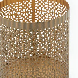 Fabindia Gold-Toned Metal Candle Holder image 4