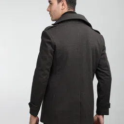 lure urban Wool Solid Coat For Men image 2
