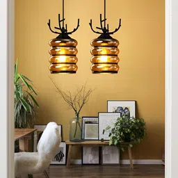 KINIS Brown Glass Quirky Ceiling Lamp image 4